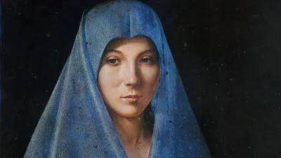 Фрагмент картины Антонелло да Мессина «Благовещение Богородицы», около 1475–1476 гг. (Public Domain)