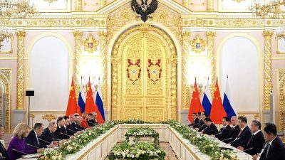 Российско-китайские переговоры в расширенном составе, Кремль, 8 мая 2025 года. (kremlin.ru/CC BY 4.0)