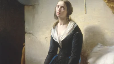 Фрагмент картины «Мать, оплакивающая смерть своего ребёнка», 1845 г., Джузеппе Мольтени. (Public Domain)
