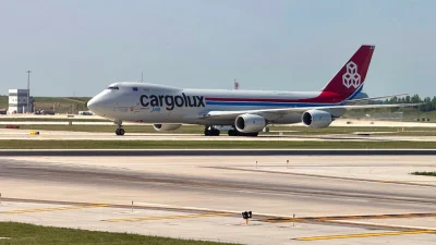 Большой реактивный самолёт Boeing авиакомпании Cargolux на архивном фото. (Daniel Slim/AFP via Getty Images)