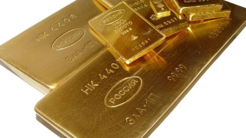 Слитки российского золота для продажи в банке. (ru.wikipedia.org/CC BY-SA 3.0)