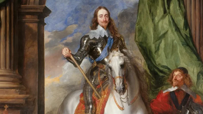 «Карл I (1600–1649) с М. де Сент-Антуан», (Фрагмент) 1633, художник Антонис ван Дейк, масло, холст. Королевская коллекция в Виндзорском замке, Беркшир, Англия. (Public Domain)