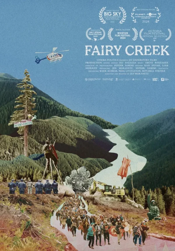 Рекламный плакат фильма Fairy Creek. (Understory Films)