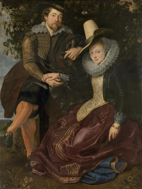 «Рубенс и Изабелла Брандт, беседка из жимолости», около 1609–1610 годов, Питер Пауль Рубенс. Масло, холст; 178 см на 136 см. Старая пинакотека, Мюнхен, Германия. (Public Domain)
