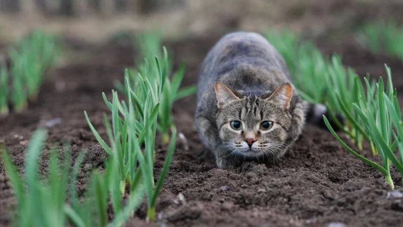 Кошки будут в восторге от сада с растениями, которые им нравятся. (ShishkinStudio/Shutterstock)