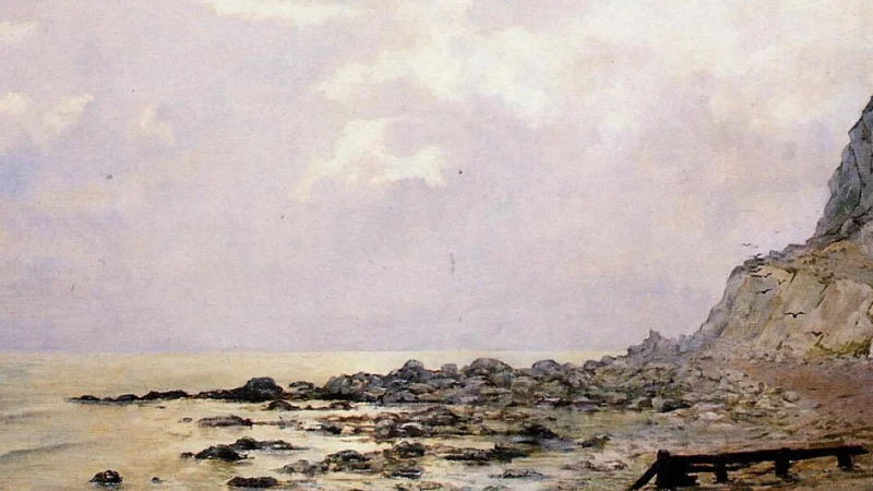 «Скалы Дувра», 1881, Тео ван Рейссельберге. Скалы возвышаются над местом действия поэмы Мэтью Арнольда «Берег Дувра». (Public Domain)