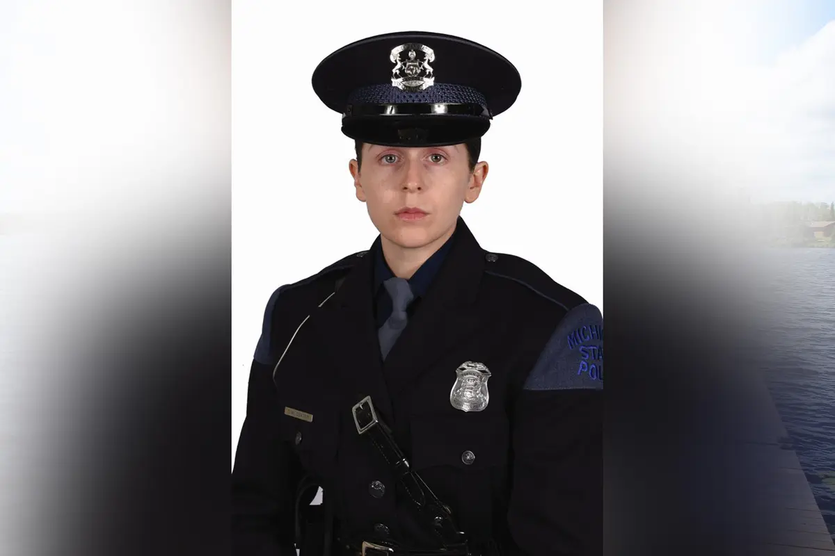 Полицейский Кейси Дитер из полиции штата Мичиган. (Courtesy of Michigan State Police/ Shutterstock/ Melanie90210)