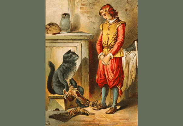 Иллюстрация Карла Оффтердингера к книге «Кот в сапогах». (Public Domain)