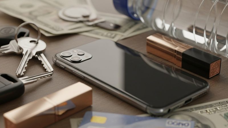 Небрежное хранение может постепенно привести к износу вашего телефона. (Google Whisk)
