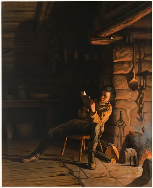 «Детство Линкольна», Истмен Джонсон, 1868 год. (Public domain/Rawpixel)