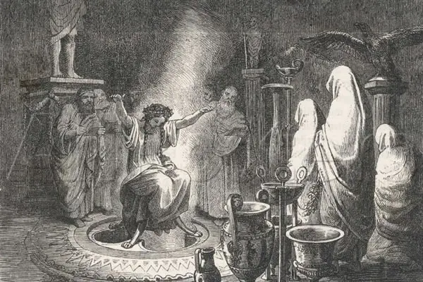 «Оракул Дельфийский в состоянии транса», художник Генрих Лёйтеманн. (Public Domain)