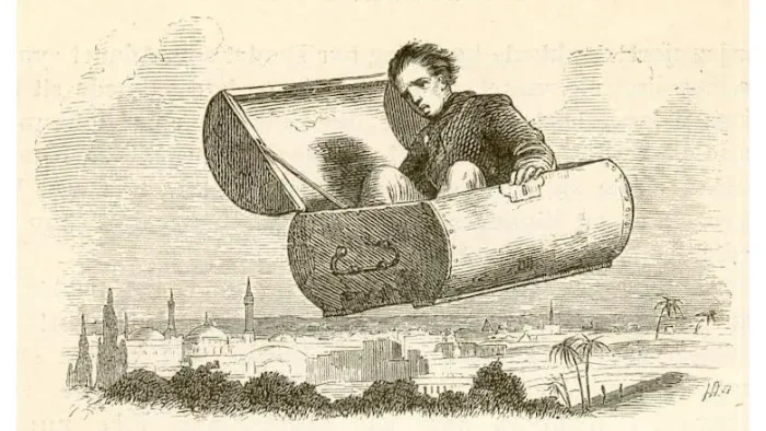 «Летающий сундук», иллюстрация Вильгельма Педерсена. (Public Domain)