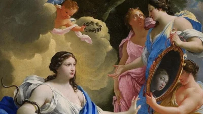 Фрагмент картины «Аллегория благоразумия», 1645, Симон Вуэ. Холст, масло; 116,5 см на 90 см. Музей Фабра, Монпелье, Франция. (Public Domain)
