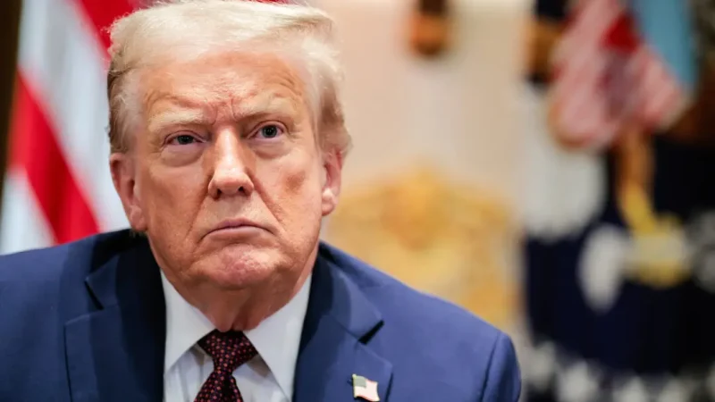Президент Дональд Трамп в зале заседаний Кабинета министров Белого дома, 26 августа 2025 года. (Chip Somodevilla/Getty Images)