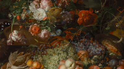 «Натюрморт с фруктами и цветами», 1714, Рашель Рюйш. Холст, масло. (Предоставлено the Museum of Fine Arts, Boston)
