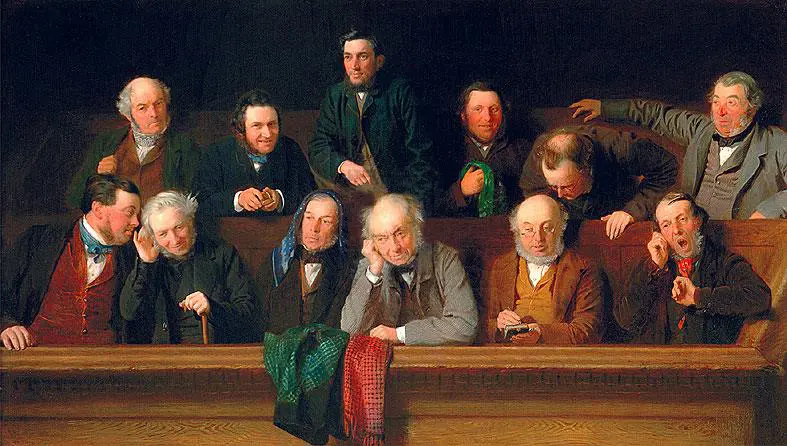 «Присяжныеи» — картина Джона Моргана 1861 года, изображающая британское жюри. (Publc Domain)