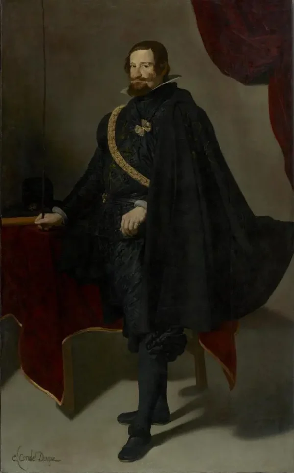 Портрет Гаспара де Гусмана, графа-герцога Оливареса, 1623 год, работа Диего Веласкеса. Холст, масло; 222 см на 138 см. Латиноамериканское общество Америки, Нью-Йорк. (Public Domain)