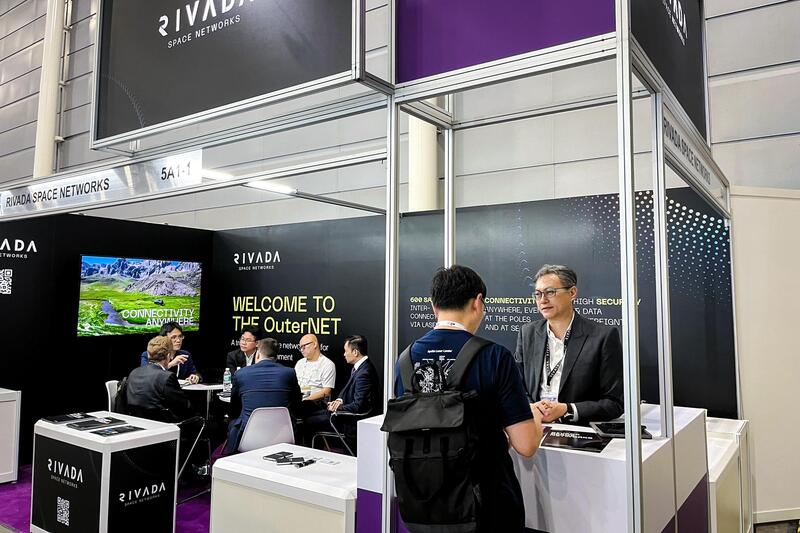 Rivada Space Networks на выставке Asia Tech x Singapore в Сингапуре в мае 2024 года. (Courtesy of Rivada Networks)