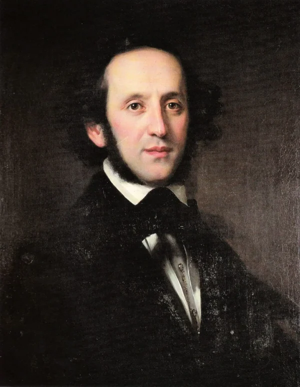Портрет Феликса Мендельсона, 1846 год, немецкий художник Эдуард Магнус. Берлинская государственная библиотека. (Public Domain)