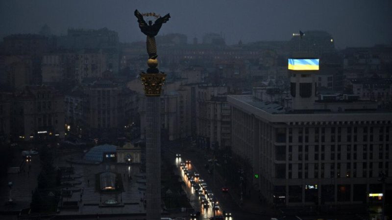 Площадь Независимости в Киеве, 20 ноября 2025 года, (Sergei Gapon/AFP via Getty Images)