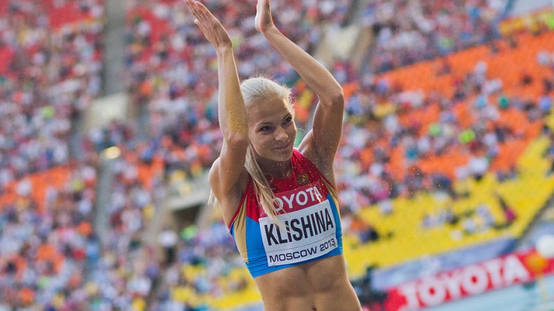 Дарья Клишина во время Чемпионата мира по легкой атлетике 2013 года в Москве.(Dmitry Rozhkov/commons.wikimedia.org/CC BY-SA 3.0)