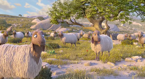 Сцена из мультфильма «Давид». (Sunrise Animation Studios)