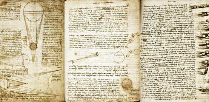 Страницы из Кодекса Лестера, собрания научных трудов Леонардо да Винчи. (Public Domain)