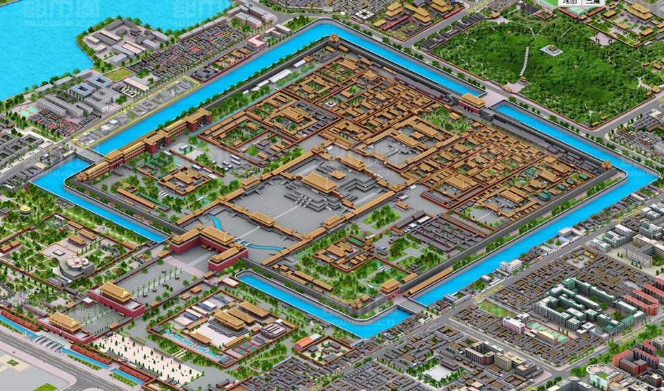 Расположенный в самом центре Пекина, дворцовый комплекс