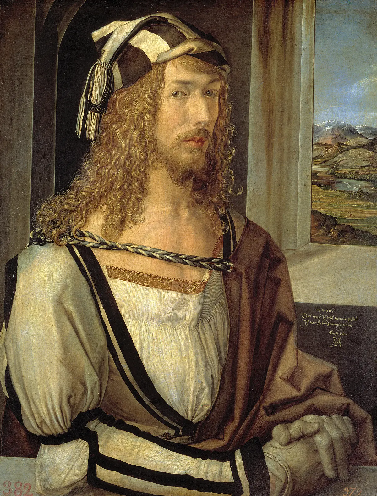 Автопортрет, 1498 год, Альбрехт Дюрер.