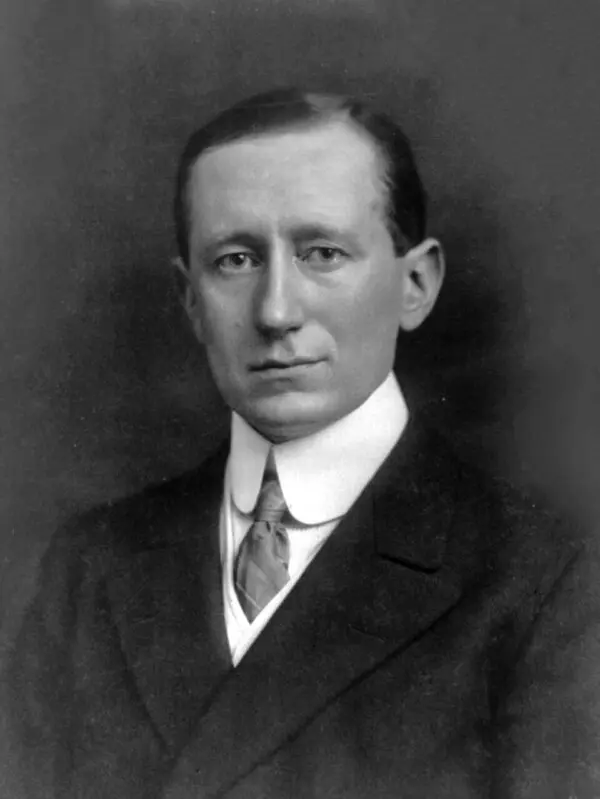Официальный портрет изобретателя Гульельмо Маркони, 1908 год