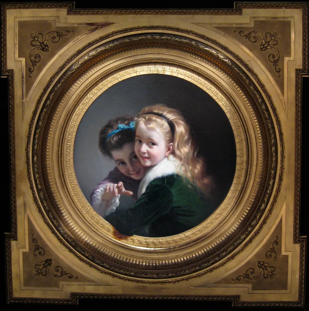 «Две смеющиеся девочки», 1880 г., Пере Боррель дель Касо. Масло, холст; 68,9 см. (Public Domain)