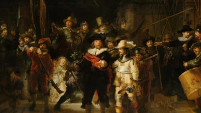 «Ночной дозор», 1642 г., Рембрандт ван Рейн. Рейксмюсеум, Амстердам