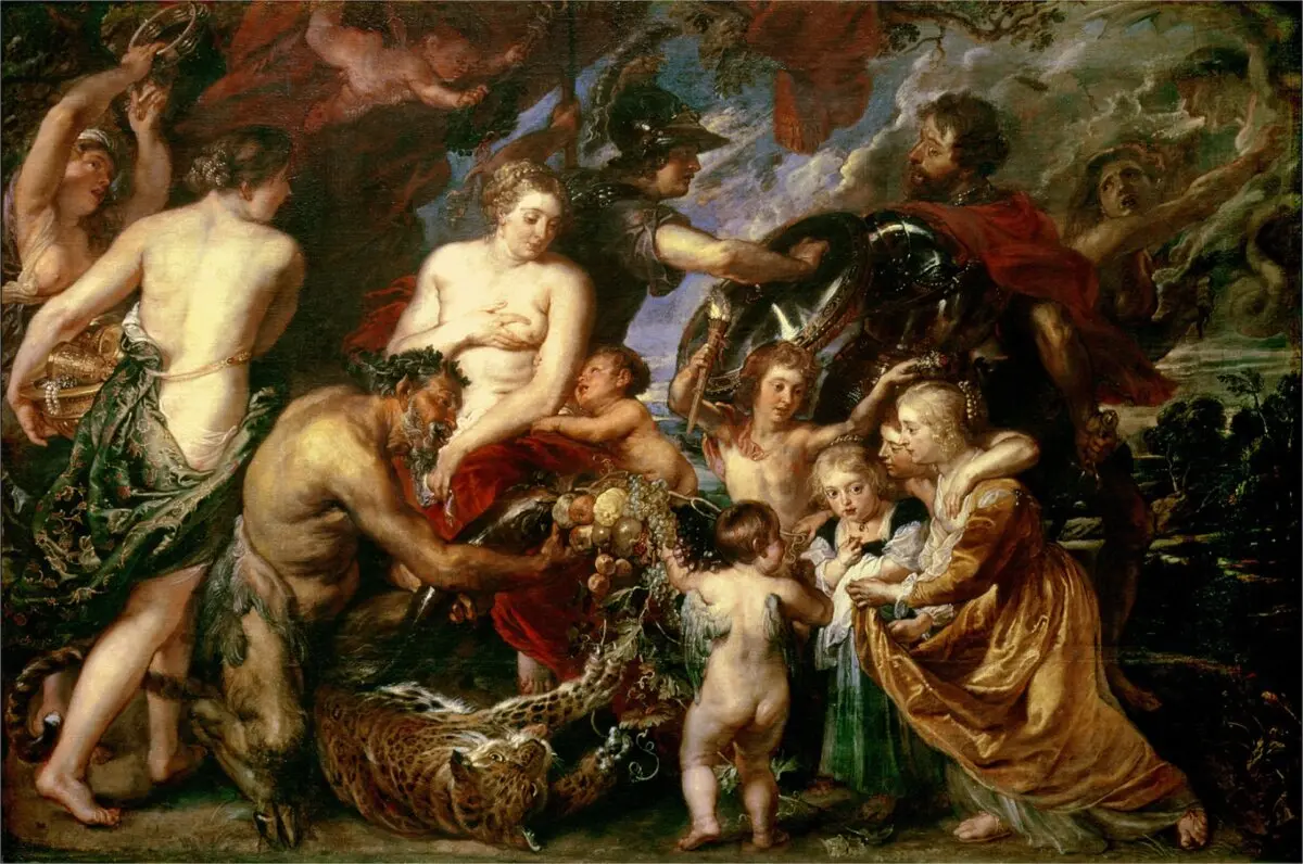 «Минерва, защищающая мир от Марса», 1629–1630 гг., Питер Пауль Рубенс. Национальная галерея, Лондон.