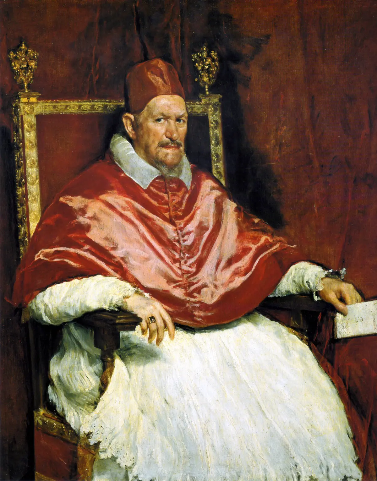 «Портрет Иннокентия X», 1649–1650 гг., Диего Веласкес. Масло, холст, 140×110 см. Галерея Дориа Памфили, Рим.