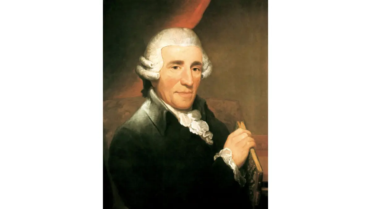 Портрет Йозефа Гайдна, 1791 год, художник Томас Харди. Музей музыкальных инструментов Королевского колледжа, Лондон. Симфония «Прощание» демонстрирует озорной характер композитора.