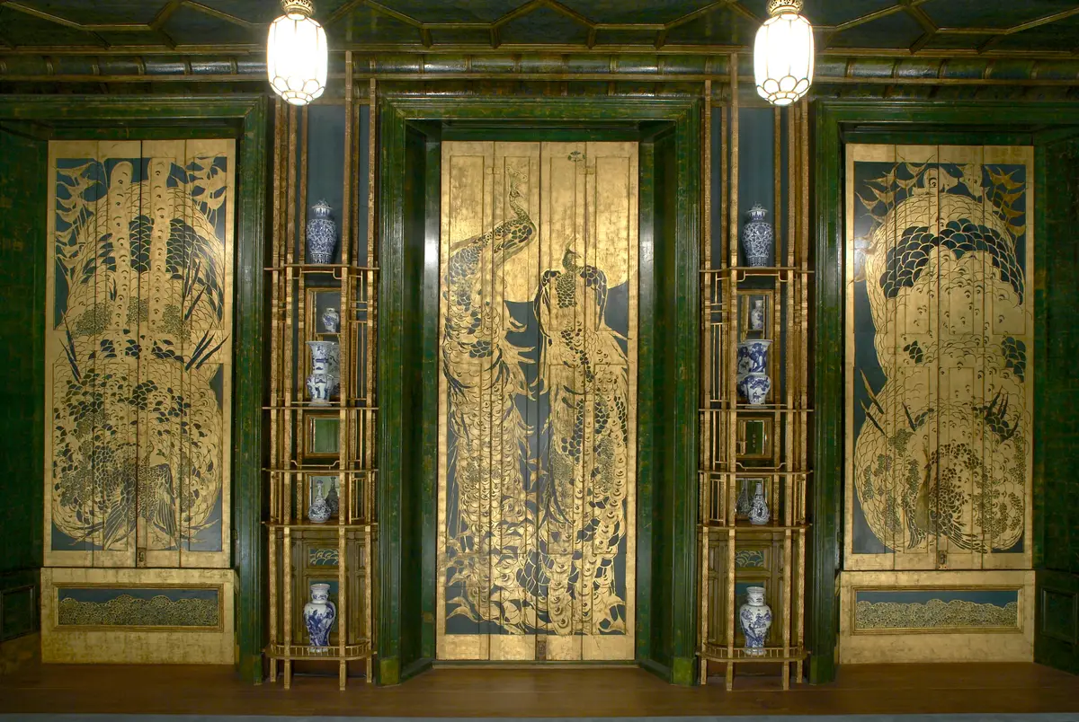 Ставни на восточной стене «Павлиньей комнаты», 1876–1877 гг., Джеймс Эббота Мак-Нейла Уистлер. Художественная галерея Фрира, Смитсоновский институт, Вашингтон.