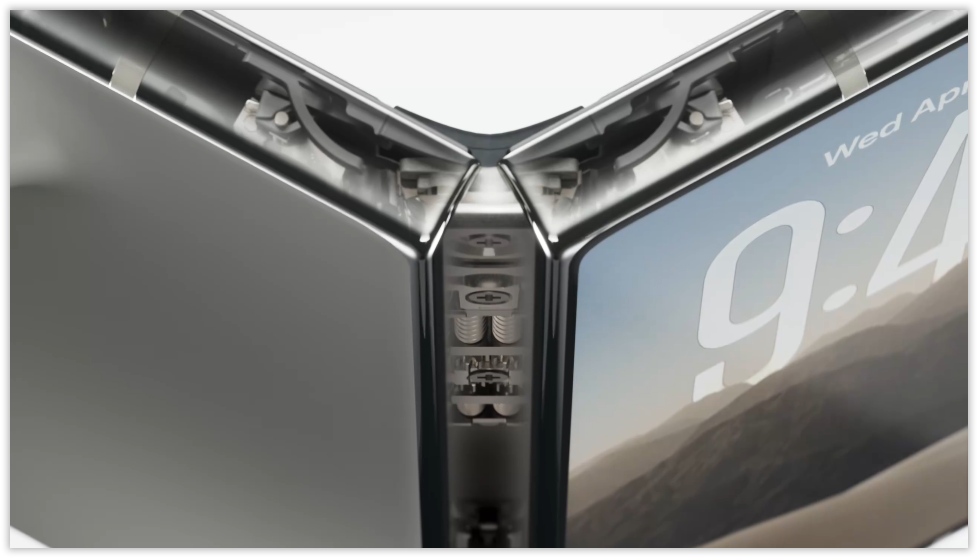 Шарнирный механизм iPhone Duo из титана и углеволокна